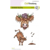 CraftEmotions clearstamps A6 - Cows 3