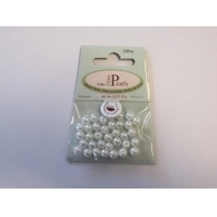 Hobby & Crafting Glass Pearls round 6mm white