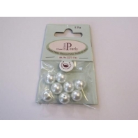 Hobby & Crafting Glass Pearls round 12 mm white