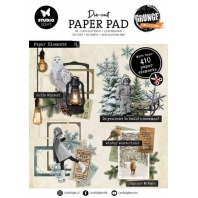 Studio Light Die Cut Paper Pad paper elements Grunge Coll nr 188