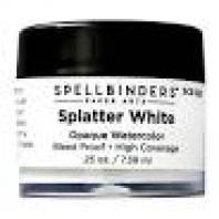 Spellbinders - splatter white - opaque watercolor