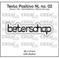 Crealies Texto Positivo Beterschap-NL