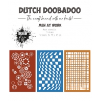 Dutch Doobadoo - Men at work - Mask Stencils 3 stuks