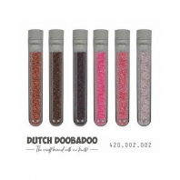 Dutch Doobadoo - Men at work - glitterden Love 6 stuks