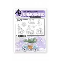 Art Impressions - Mini Christmas  Village Set - 5977