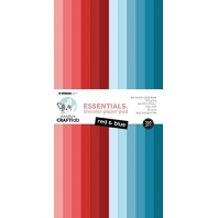 Studio Light - Craft Lab Friendz - Unicolor Paper Pad - red & Blue