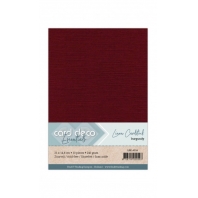 Card Deco Essentials - Linnenkarton A5 - Bordeaux 14 - 10 stuks