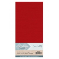 Card deco Essentials - Linnenkarton 4K - Rood 13 - 10 stuks