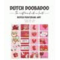 Dutch Doobadoo postzegel standvel Love in the Air 2x A6