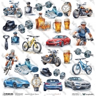 ScrapAndMe - Designpapier - Elements 9 - 30,5x30,5cm 