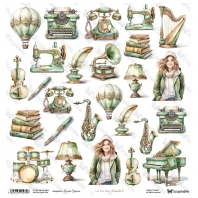 ScrapAndMe - Designpapier - Cut Out Elements 6 - 30,5x30,5cm 