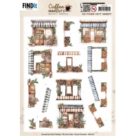Berrie's Beauties - Coffee Moments - 3D Push Out - Coffee shop 