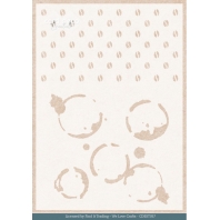 Card Deco Essentials Mixed Media Stencil - Coffee Spots