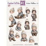 Creatief Art - Creative Cut-Outs - Winter Children  02