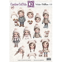 Creatief Art - Creative Cut-Outs - Winter Children  03