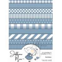 Juffrouw Muis - Paperpad A5 - enkelzijdig - Oud Blauw - 10 stuks