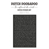 Dutch Doobadoo - Sticker Art Happy Spring 2 A5 - Black