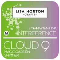 Lisa Horton - Dye/Pigment Ink Interference - Cloud 9 - Magic Garden Shimmer