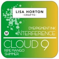 Lisa Horton - Dye/Pigment Ink Interference - Cloud 9 - Ripe Mango Shimmer