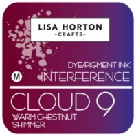 Lisa Horton - Dye/Pigment Ink Interference - Cloud 9 - Warm Chestnut Shimmer