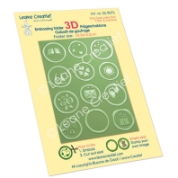 Leane Creatief - Embossing folder 3D Wax seal collections Party & Summer