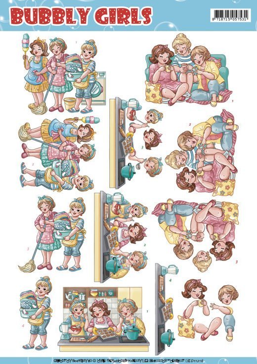 Yvonne Creations - Bubbly Girls - Round the house