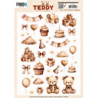 Berrie's Beauties - 3D knipvel - Teddy small elements