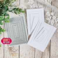 Craft and You Design Rectangles Base Decorative Stitches Dies 