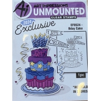 Art Impressions - Bday Cake EF0524