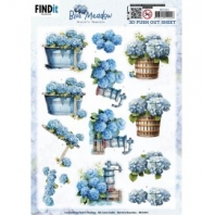 Berrie’s Beauties - Blue Meadow - 3D push out - Water Pump
