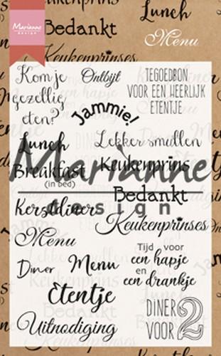 Marianne Design Clear Stamps Menu