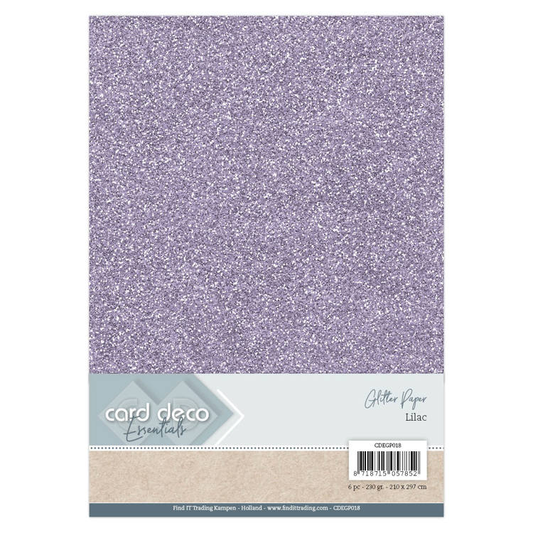 Card Deco Essentials Glitter Paper Lilac