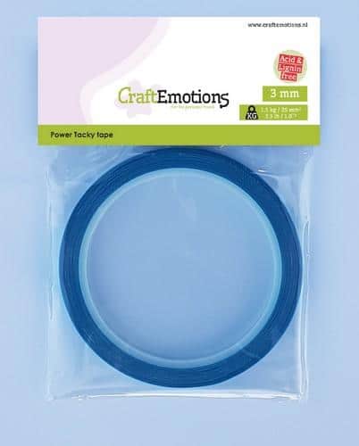 CraftEmotions Power Tacky tape 3 mm 10 mt