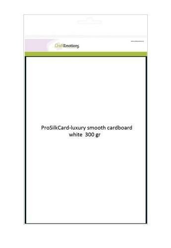 CraftEmotions ProSilkCard - luxe glad karton wit 20 vel