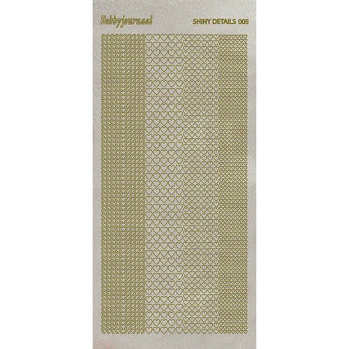 Shiny Details 5 - Hearts- Goud