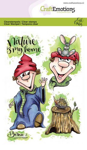 CraftEmotions clearstamps A6 - Bernie 1