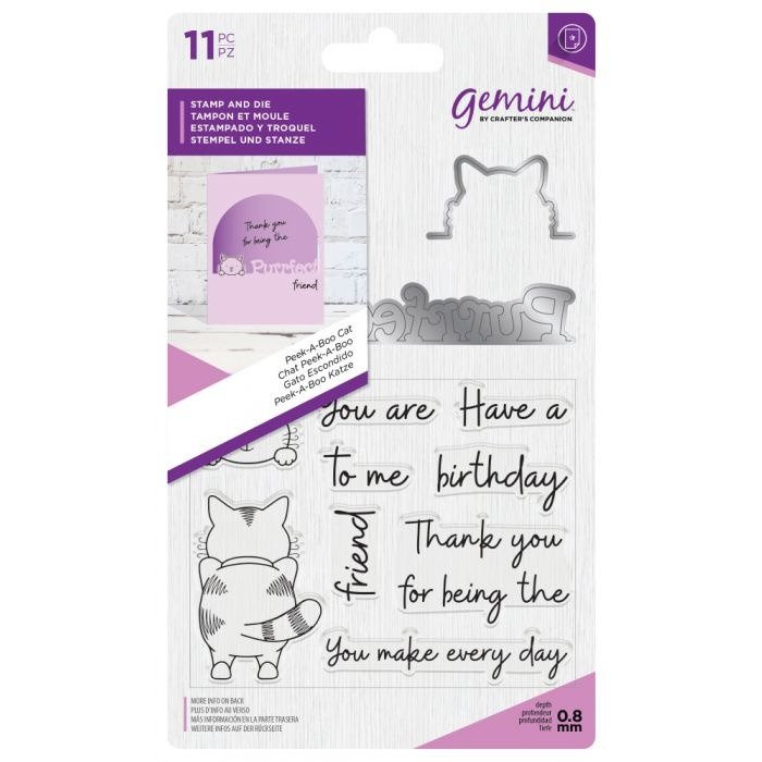 Gemini - Stamp & Die - Peek a Boo - Cat