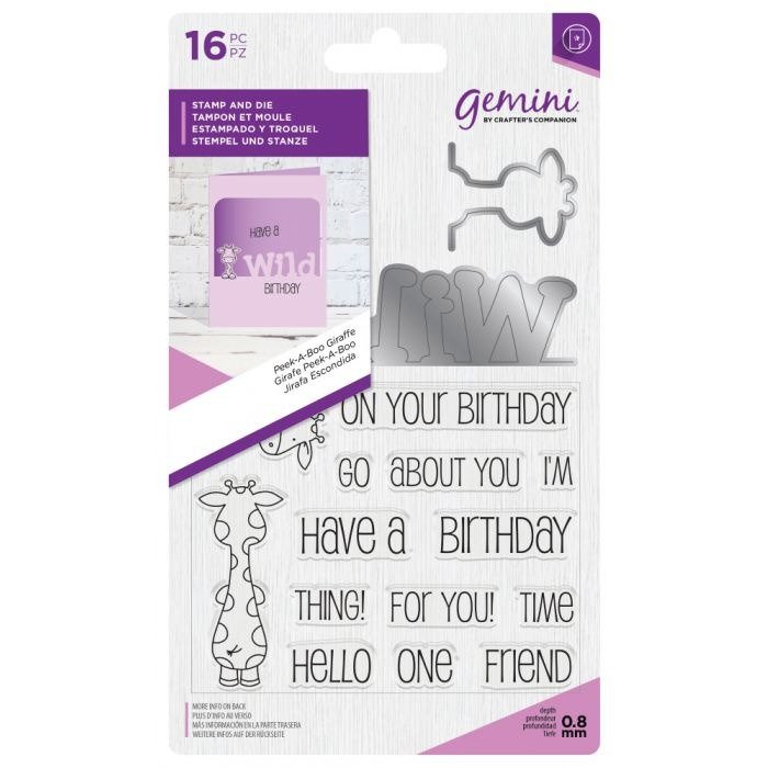 Gemini - Stamp & Die - Peek a Boo - Giraff