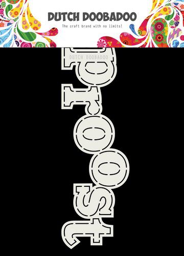 Dutch Doobadoo Card Art tekst Proost A5