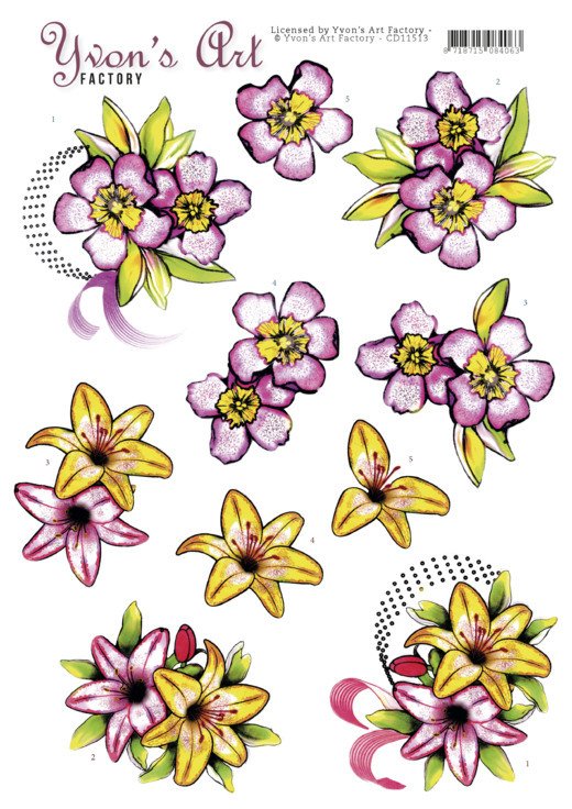 3D knipvel -Yvon's Art - Mothers Day