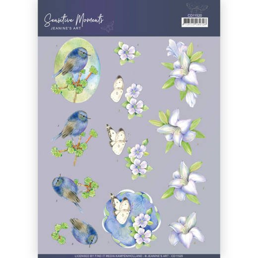 3D knipvel -Jeanine's Art - Sensitive Moments - Lily