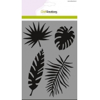 CraftEmotions Mask stencil - tropische bladeren A5