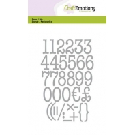 CraftEmotions Die -  typewriter cijfers