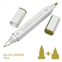 Illustrator Alcohol Marker - Olive Green
