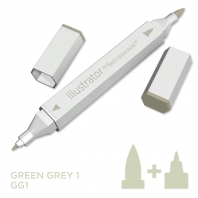 Illustrator Alcohol Marker - Green Grey1