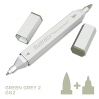 Illustrator Alcohol Marker - Green Grey2
