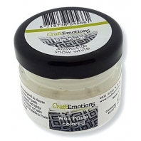 CraftEmotions Wax Paste gekleurd - sneeuwwit