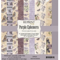 Reprint Purple Ephemera. Collection 30,5x30,5cm