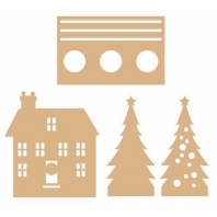 Dutch Doobadoo MDF Art Kerst